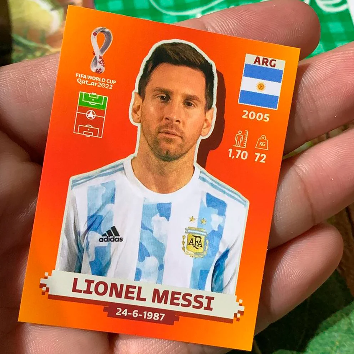La figurita de Lionel Messi