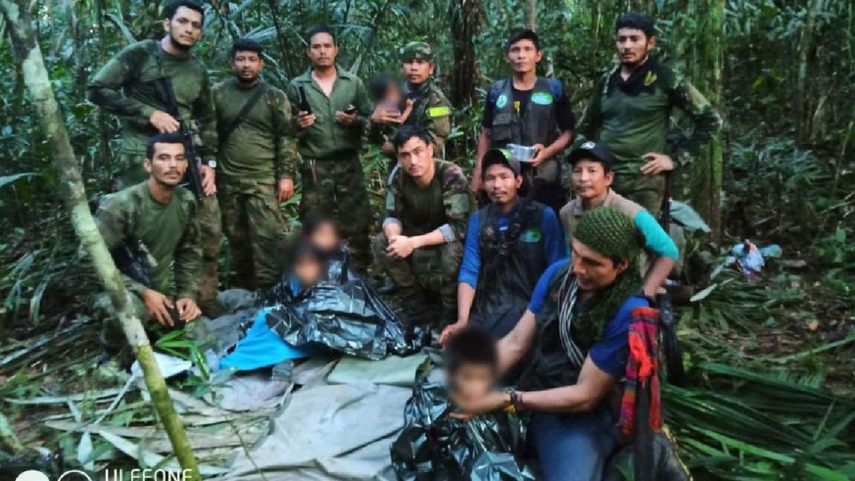 El presidente colombiano anuncia hallazgo de niños que estaban perdidos en la selva amazónica