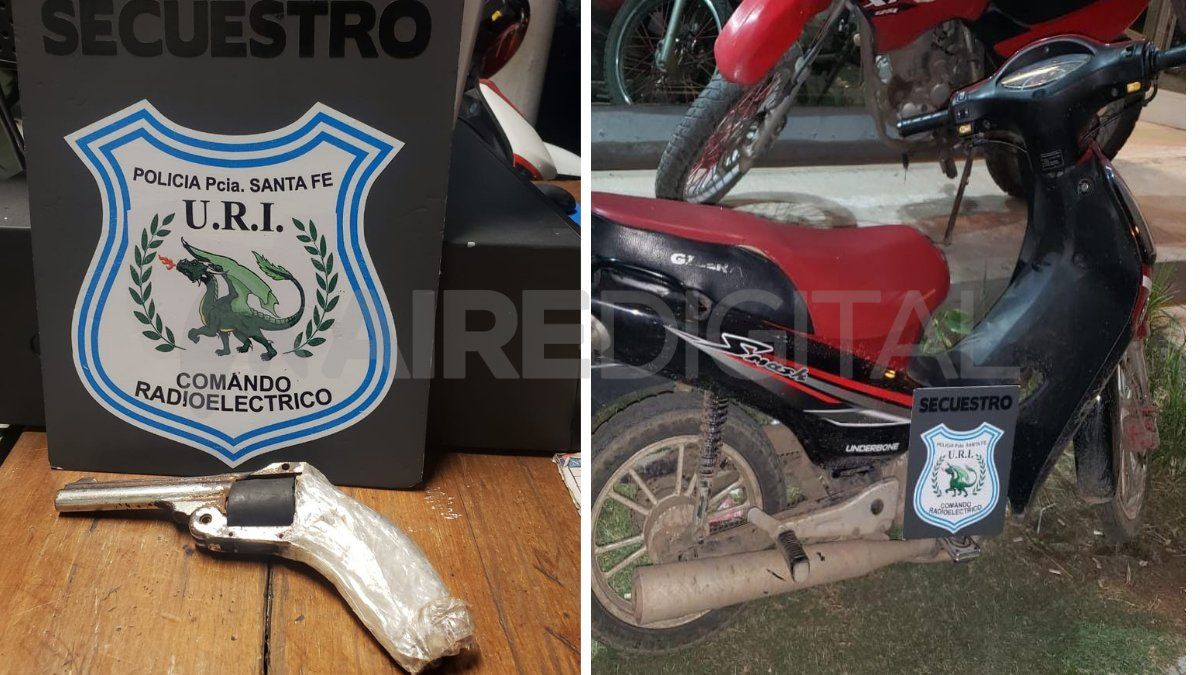 Los policías del Comando Radioeléctrico secuestraron una moto robada el 11 de febrero. Incautaron un arma de fuego en Blas Parera y Obispo Boneo&nbsp;