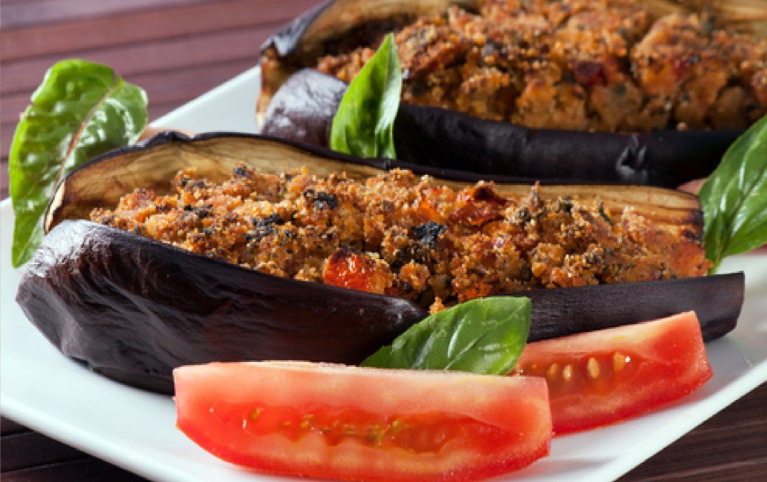 Cómo hacer berenjenas rellenas vegetarianas