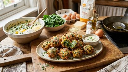 Buñuelos de espinaca: cómo hacer esta receta en 6 pasos simples y con ingredientes que ya tenés