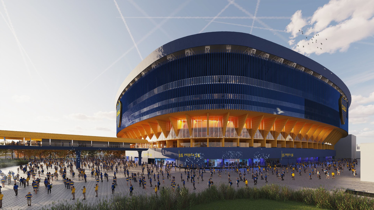 La Nueva Bombonera para 105 mil hinchas en Casa Amarilla.