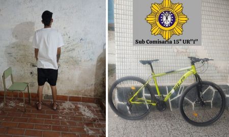 La víctima vio su bicicleta robada en internet, notificó a la policía y pactó un encuentro controlado con el supuesto vendedor en Santo Tomé. La víctima vio su bicicleta robada en internet, notificó a la policía y pactó un encuentro controlado con el supuesto vendedor en Santo Tomé.