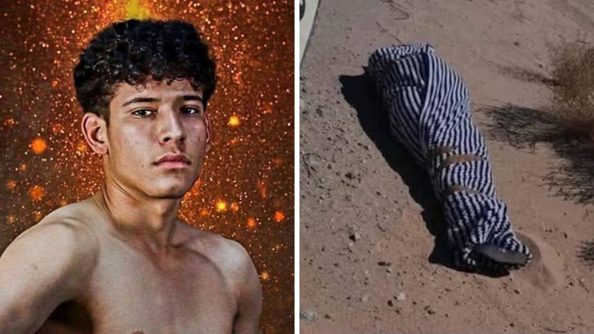 Jesús Iván Mercado, boxeador mexicano hallado sin vida y envuelto en una cobija (Foto: Madres Buscadoras de Sonora). Jesús Iván Mercado, boxeador mexicano hallado sin vida y envuelto en una cobija (Foto: Madres Buscadoras de Sonora).