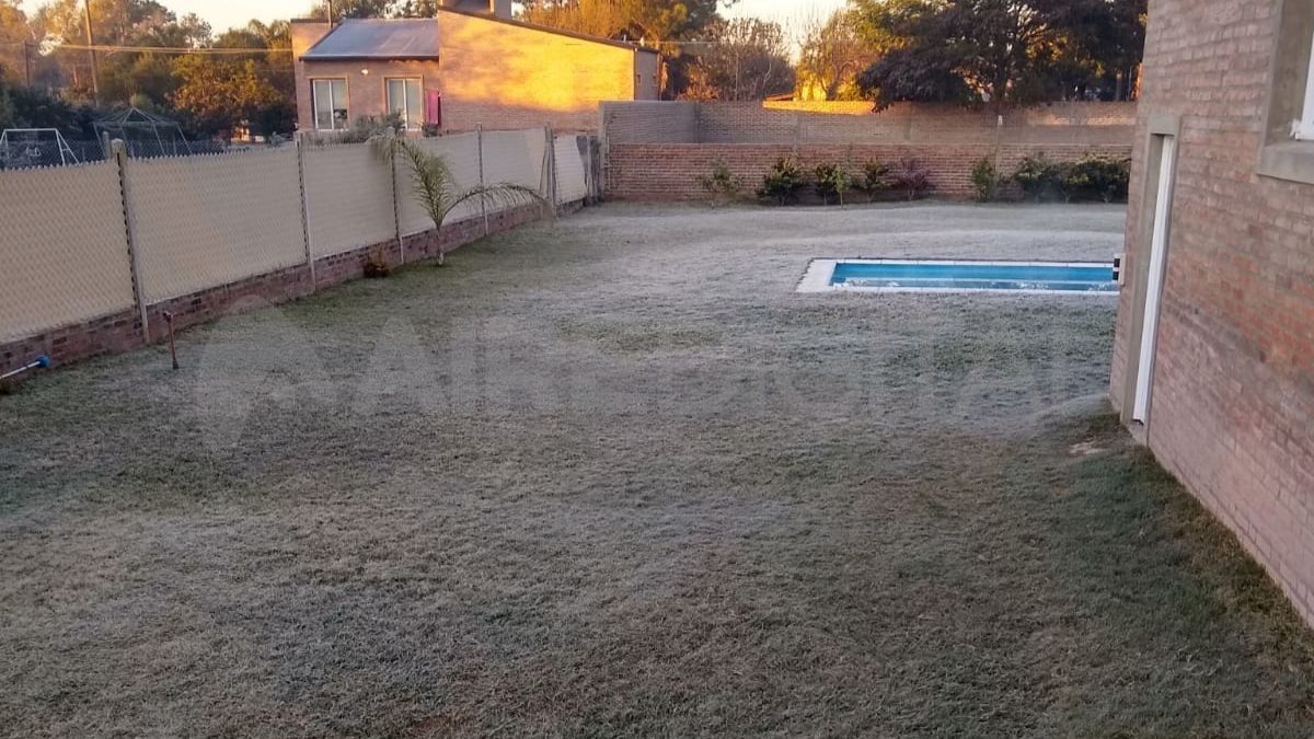 La helada de sábado en la zona de Colastiné.