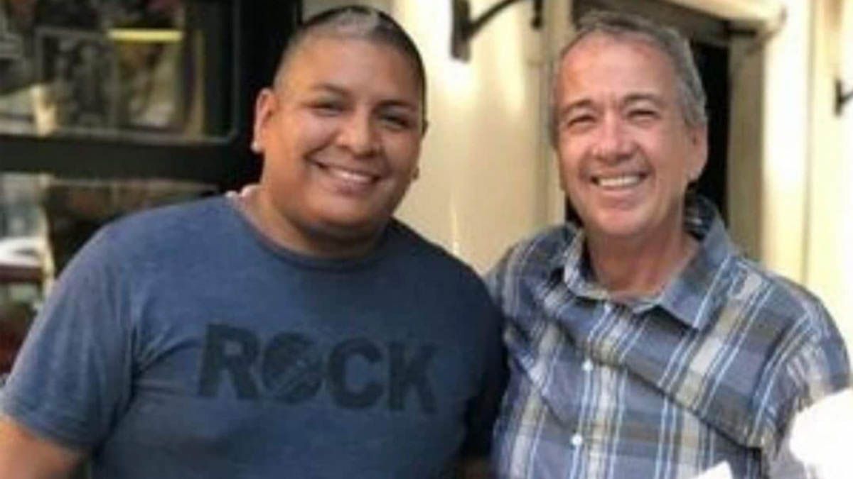 El policía Luis Chocobar y el turista norteamericano Frank Wolek.