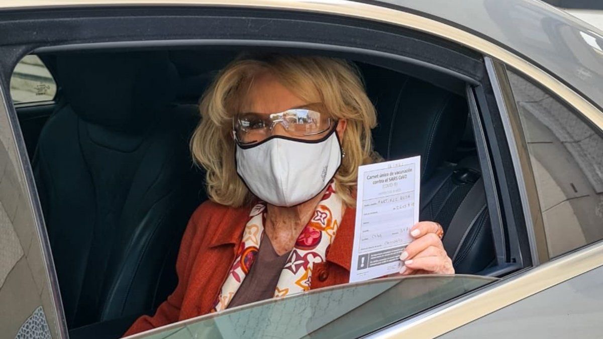 Mirtha Legrand fue vacuna con las dos dosis de Sputnik.