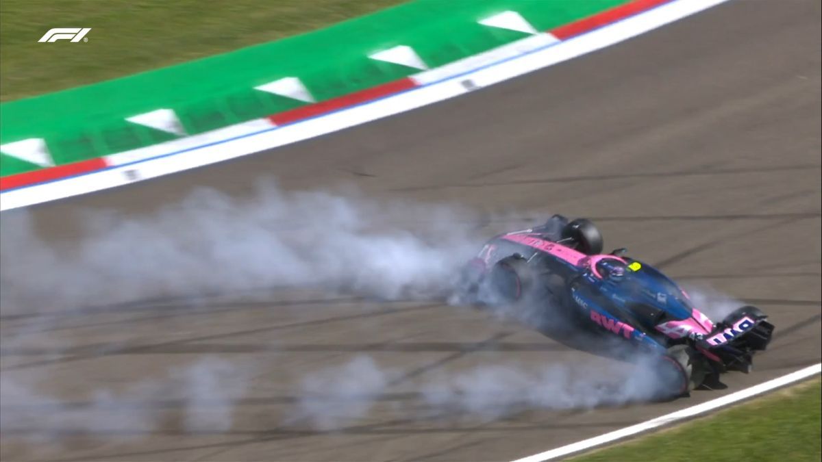 Franco Colapinto se accidentó en la Q1 del GP de Emilia Romaña de Fórmula 1.
