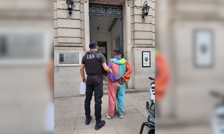 Un payaso detenido en Santa Fe Un payaso detenido en Santa Fe