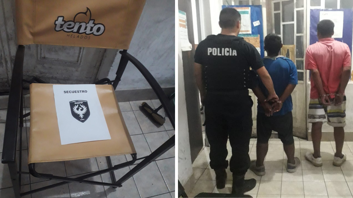 Los hombres fueron detenidos y trasladados a la Comisaría 4°.