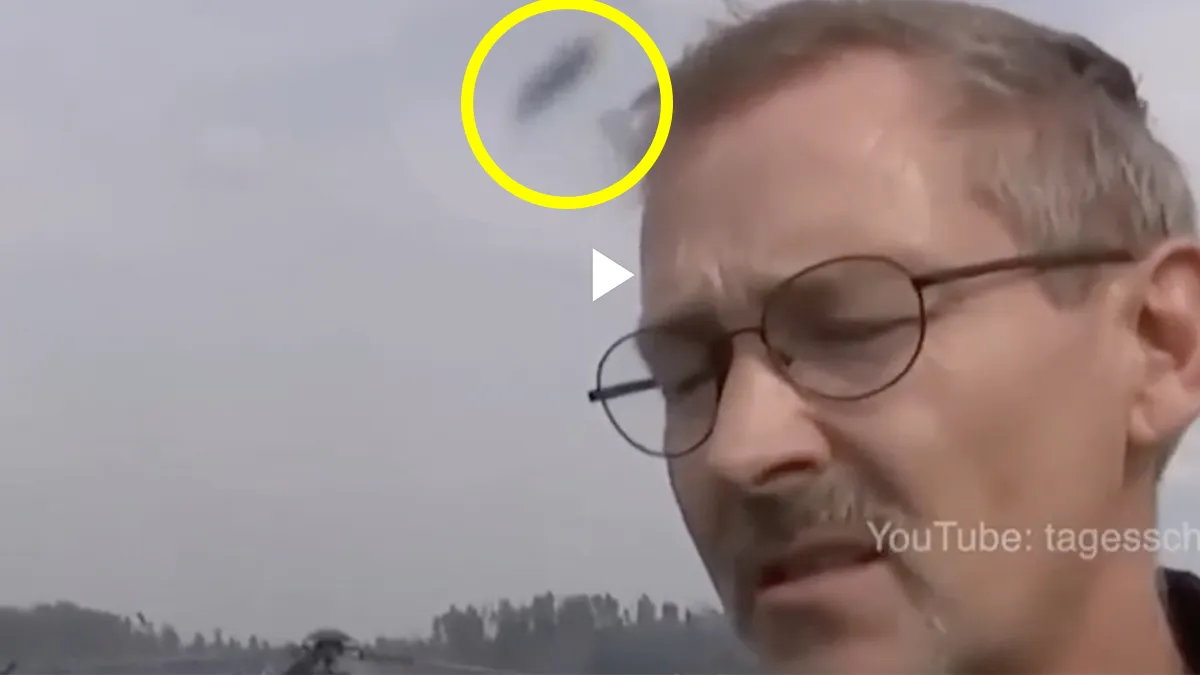 Un OVNI fue captado en una entrevista de un programa alemán.