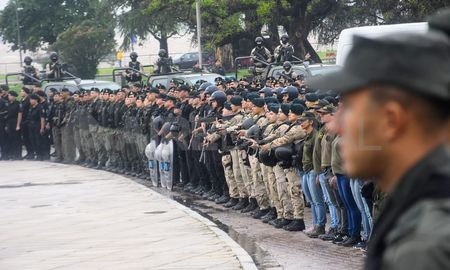 Masivo desembarco de fuerzas federales en Rosario, en diiciembre de 2023.