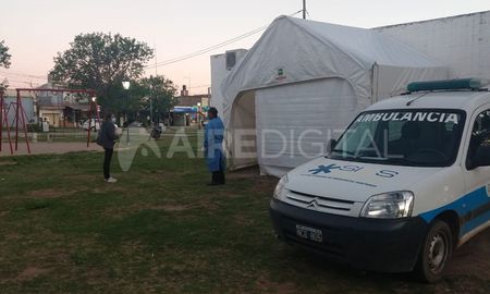 El Ministerio de Salud instaló una carpa de hisopados al costado del Samco de Santo Tomé. El Ministerio de Salud instaló una carpa de hisopados al costado del Samco de Santo Tomé.