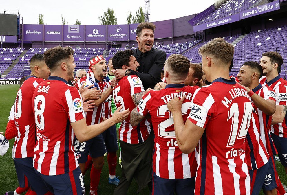 El conjunto colchonero ganó la liga española al mando del entrenador argentino. Es el segundo título para Diego Simeone desde la 2013/2014.