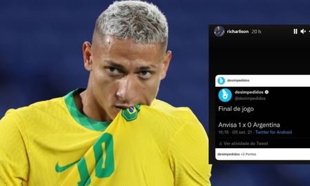 Richarlison, delantero de Brasil, se burló de Argentina luego de la suspensión del partido por las Eliminatorias Sudamericanas. Richarlison, delantero de Brasil, se burló de Argentina luego de la suspensión del partido por las Eliminatorias Sudamericanas.
