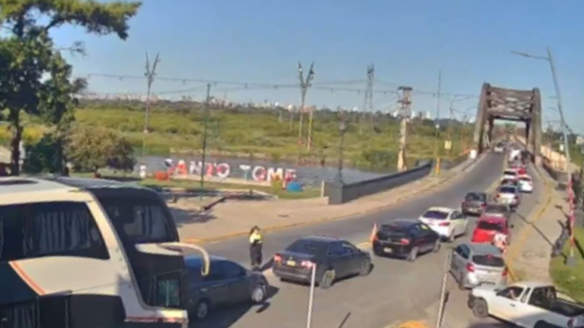 El choque en cadena generó demoras en el tránsito.