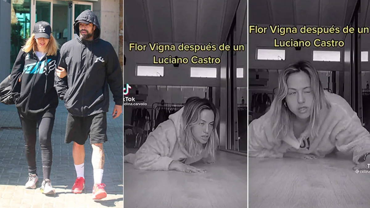 Flor Vigna compartió un video extenuada por su fogoso romance con Luciano  Castro y fue furor en redes