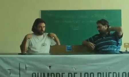 Imagen del polémico video de Juan Grabois difundido en las redes sociales este fin de semana. Imagen del polémico video de Juan Grabois difundido en las redes sociales este fin de semana.