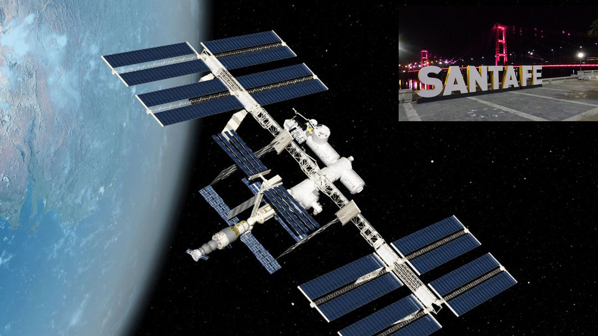 Look at the International Space Station this Sunday as it passes through the sky over Santa Fe