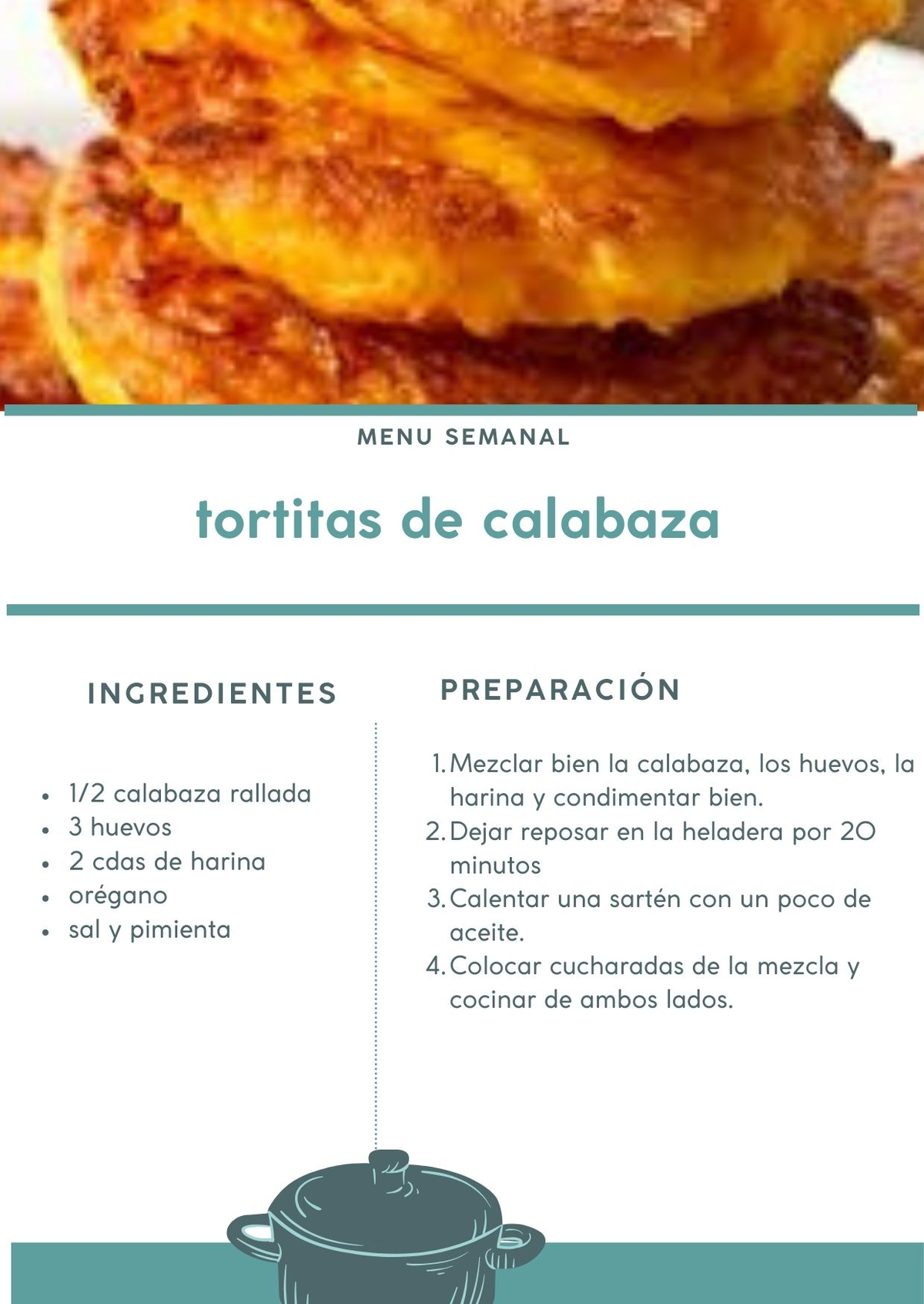 Las tortitas de calabaza son fáciles de hacer en casa y llevan ingredientes que seguro tenés. Las tortitas de calabaza son fáciles de hacer en casa y llevan ingredientes que seguro tenés.