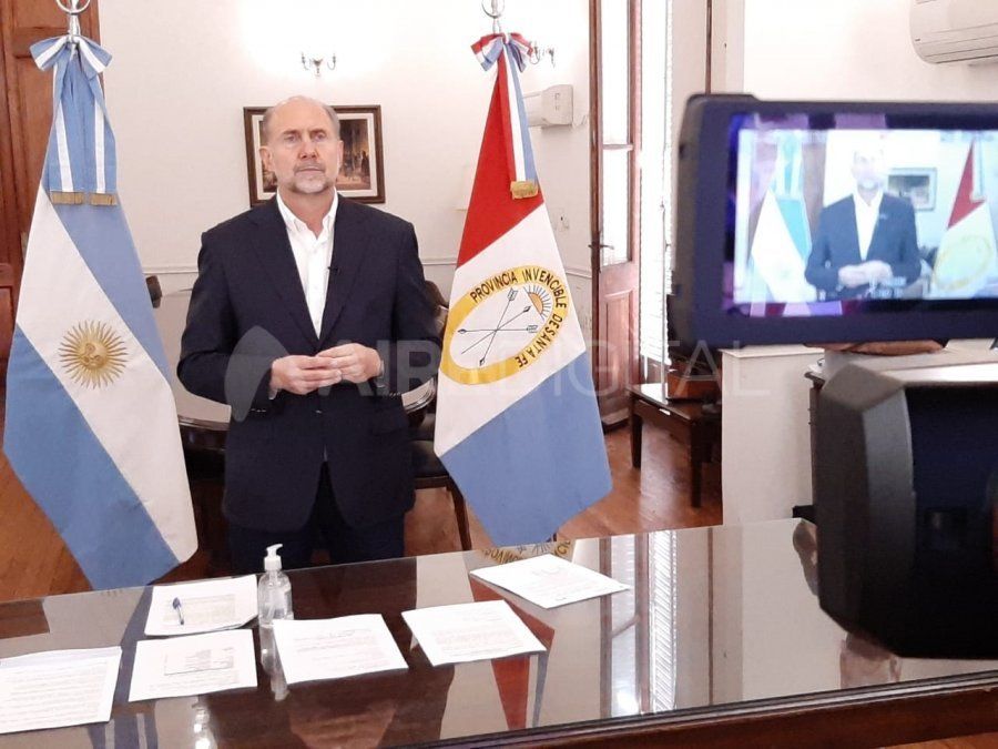 Omar Perotti desde Casa de Gobierno.