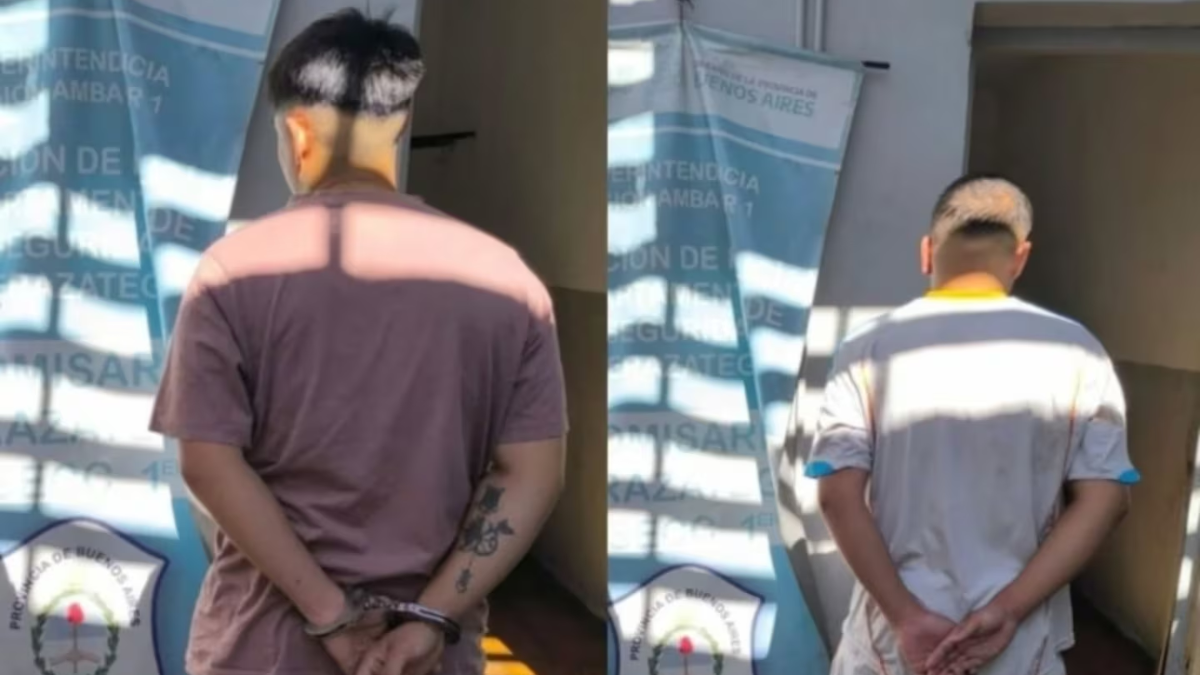 Los detenidos por el crimen de Santiago Agustín González.&nbsp;
