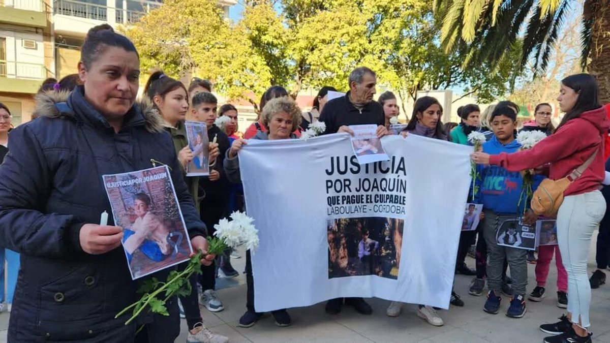 La madre de Joaquín Sperani indicó que la manifestación fue silenciosa