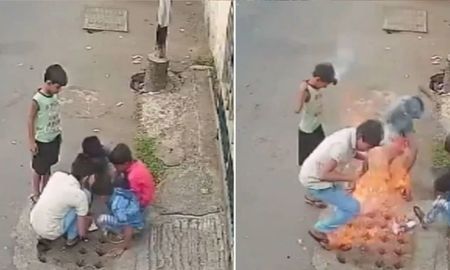 Video: niños encendieron petardos sobre un tubo de gas y casi terminan prendidos fuego Video: niños encendieron petardos sobre un tubo de gas y casi terminan prendidos fuego