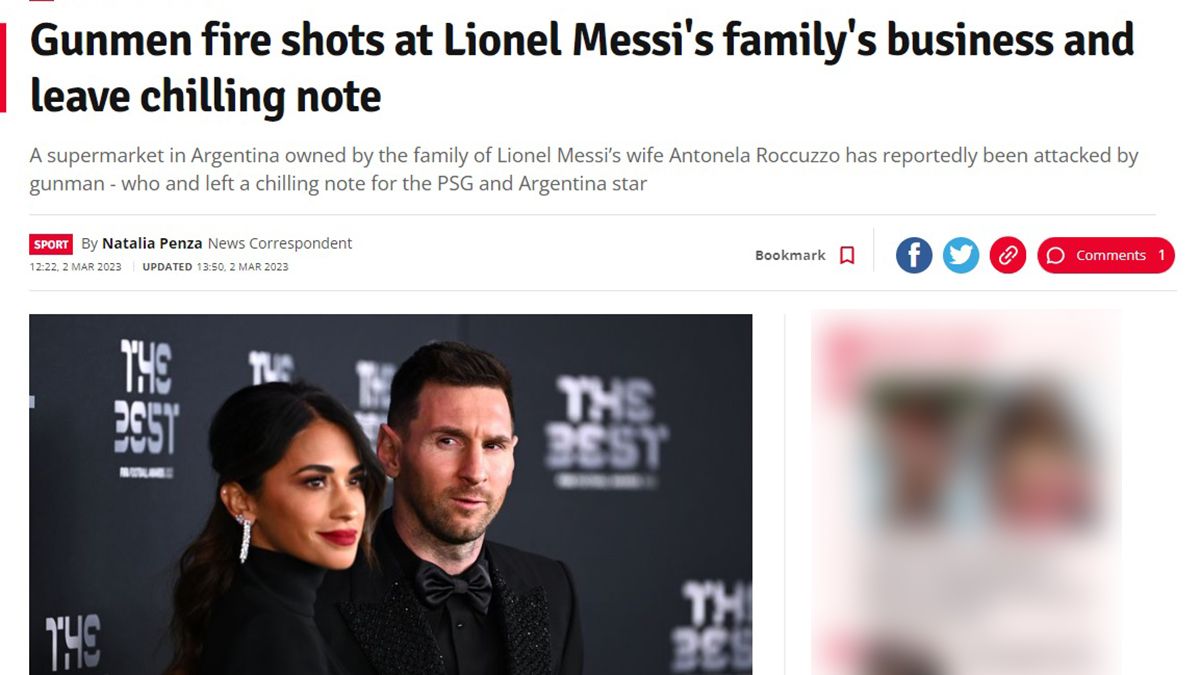 La amenaza a Messi dio la vuelta al mundo este jueves. 