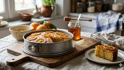 altText(Inspiración griega: cómo preparar el bizcocho de sémola y naranja con miel más jugoso)}