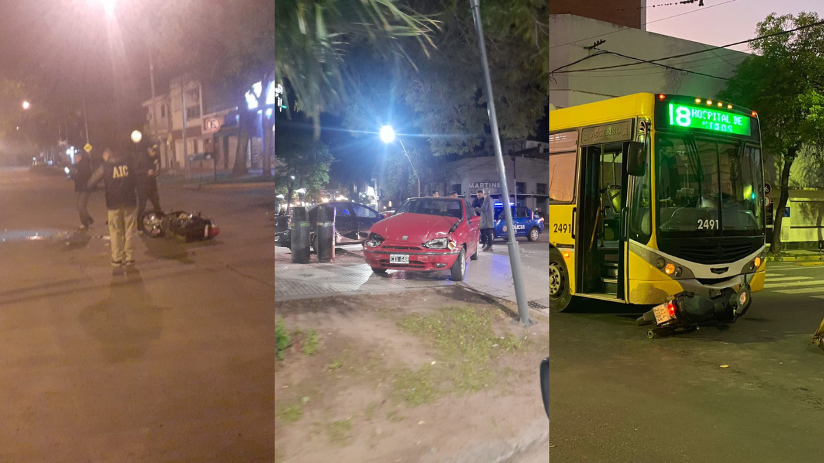 Tres impactantes accidentes de tránsito en las últimas horas en la ciudad de Santa Fe