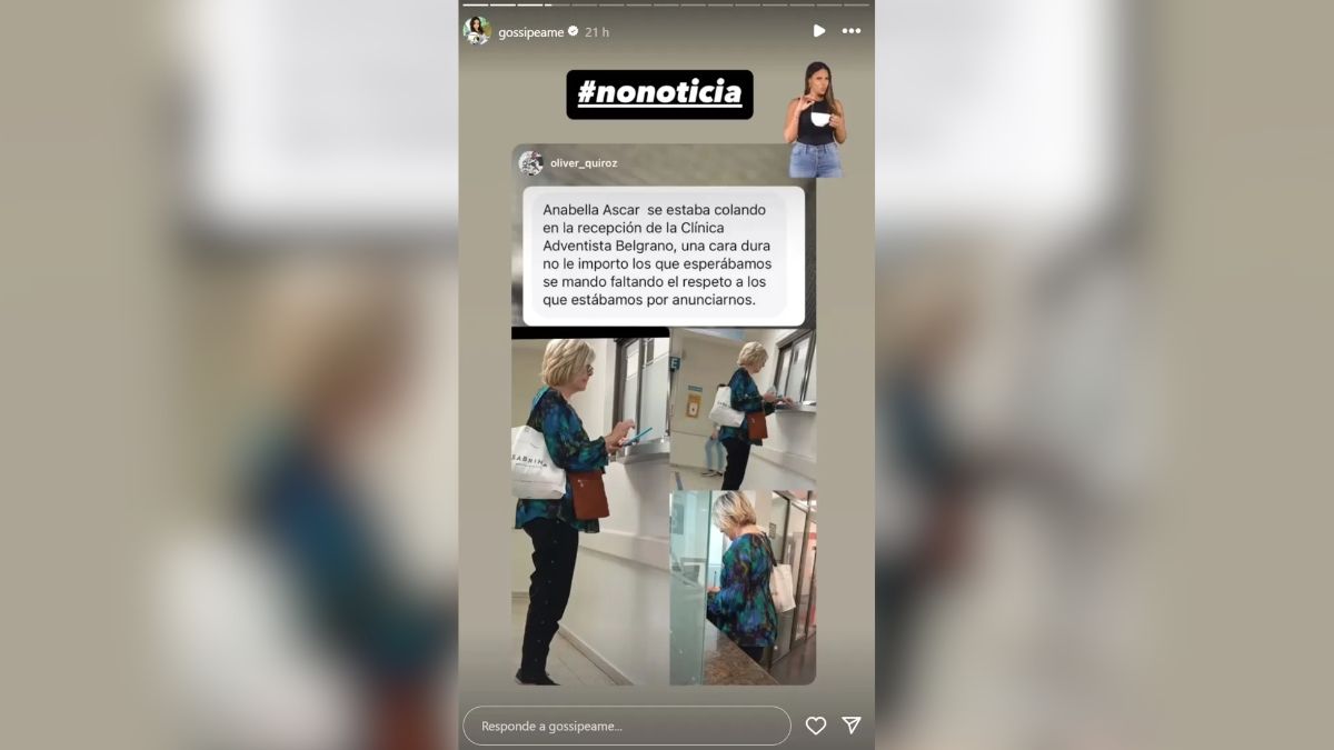Pochi de Gossipeame se encargó de difundir la denuncia a Anabela Ascar. Pochi de Gossipeame se encargó de difundir la denuncia a Anabela Ascar.