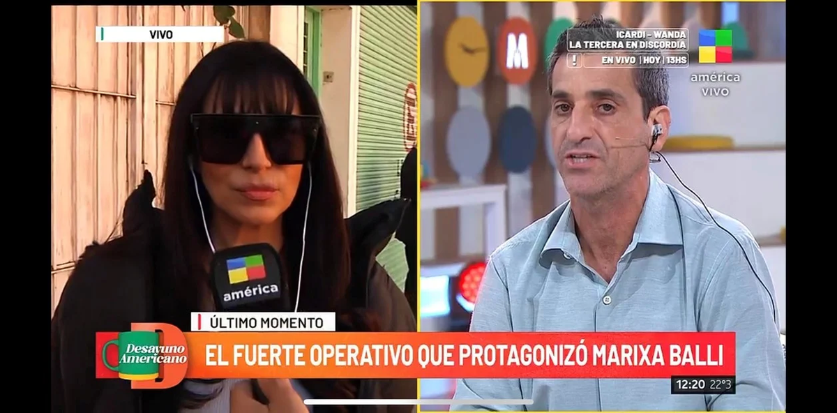 Marixa Balli habló con América TV sobre el allanamiento que presenció.