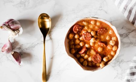 Guiso de garbanzos. Guiso de garbanzos.