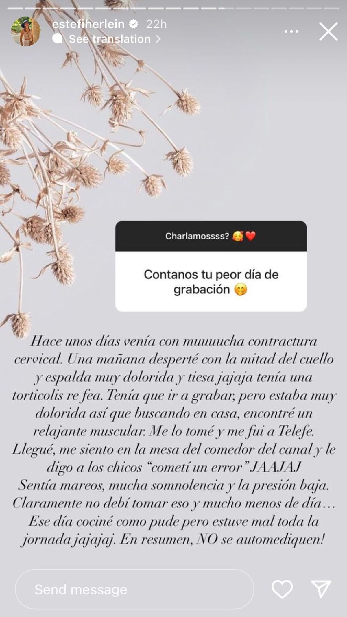 Estefanía Herlein vía Instagram. Estefanía Herlein vía Instagram.