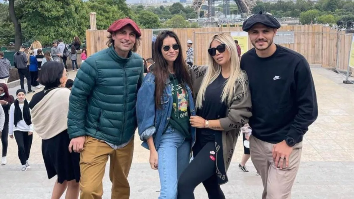 Zaira viajó con Wanda a Milán y Mauro Icardi aprovechó para verse con la China Suárez en París.