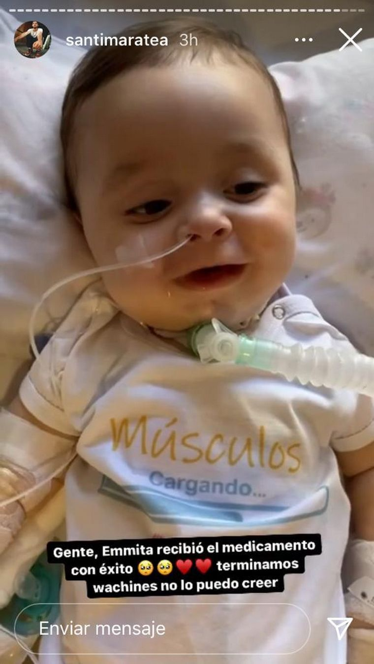 Emma, una beb&eacute; con&nbsp;Atrofia Muscular Espinal (AME)&nbsp;que&nbsp;necesitaba el medicamento m&aacute;s caro del mundo, valuado en&nbsp;m&aacute;s de dos millones de d&oacute;lares.