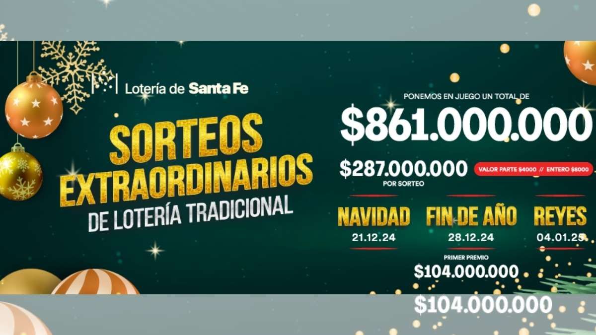La Lotería de Santa Fe realiza una serie de sorteos extraordinarios en las fiestas. La Lotería de Santa Fe realiza una serie de sorteos extraordinarios en las fiestas.