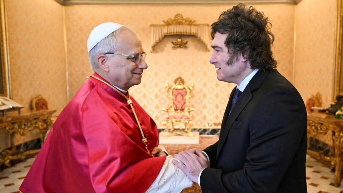 Javier Milei se reunió con el papa León XIV