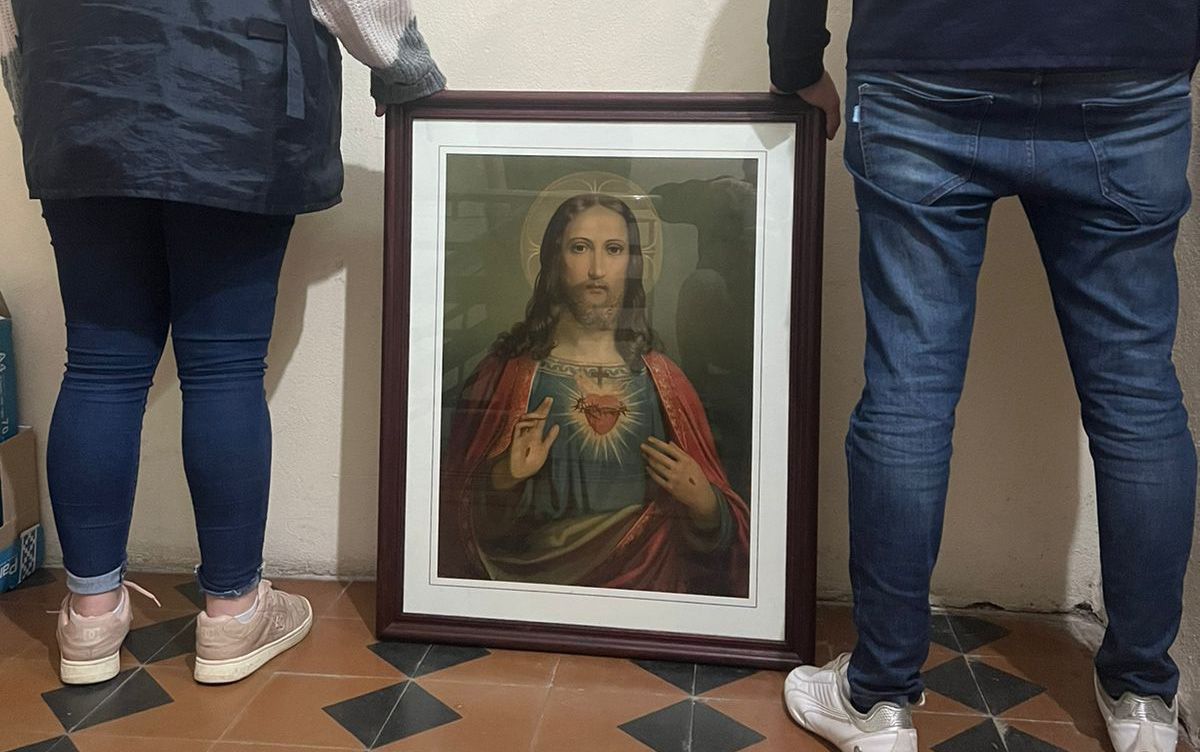 El cuadro pertenece a la Basílica Nuestra Señora del Carmen