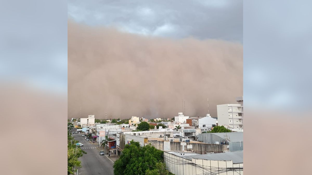 Video una impresionante tormenta de tierra sacudi a Chaco