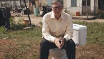 Bill Gates presentó su inodoro “inteligente”