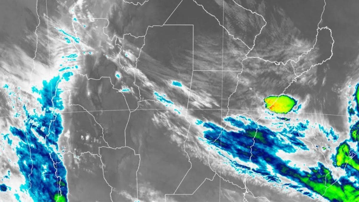 La imagen satelital muestra una amplia cobertura nubosa sobre el centro de la provincia de Santa Fe, con condiciones que persistir&aacute;n durante gran parte de la semana.