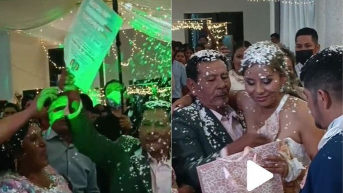 Pareja de recién casados recibe un terreno como regalo de bodas