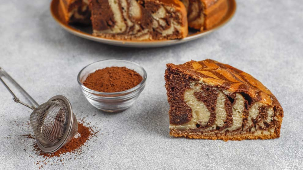 Receta bizcochuelo marmolado sin harina ni azúcar. Receta bizcochuelo marmolado sin harina ni azúcar.