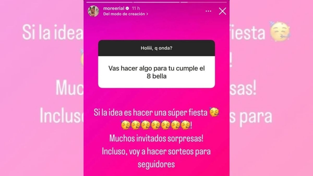 Morena Rial planeaba su cumpleaños antes de ser detenida nuevamente. Morena Rial planeaba su cumpleaños antes de ser detenida nuevamente.