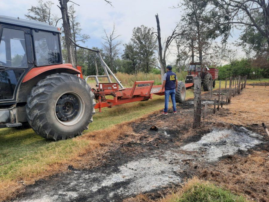 La joven pareja es investigada por incendiar su propio campo en perjuicio de los arrendadores.