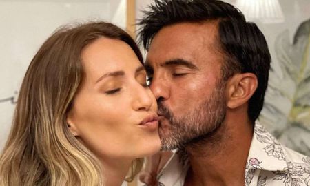 Todo es alegría entre Mica Viciconte y Poroto Cubero. Todo es alegría entre Mica Viciconte y Poroto Cubero.