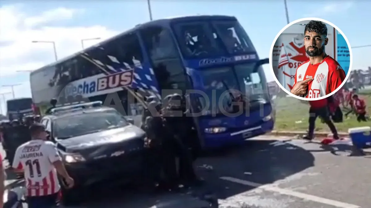 Según un policía, el defensor de Unión, Emanuel Britez lo agredió durante los incidentes en ruta 19.