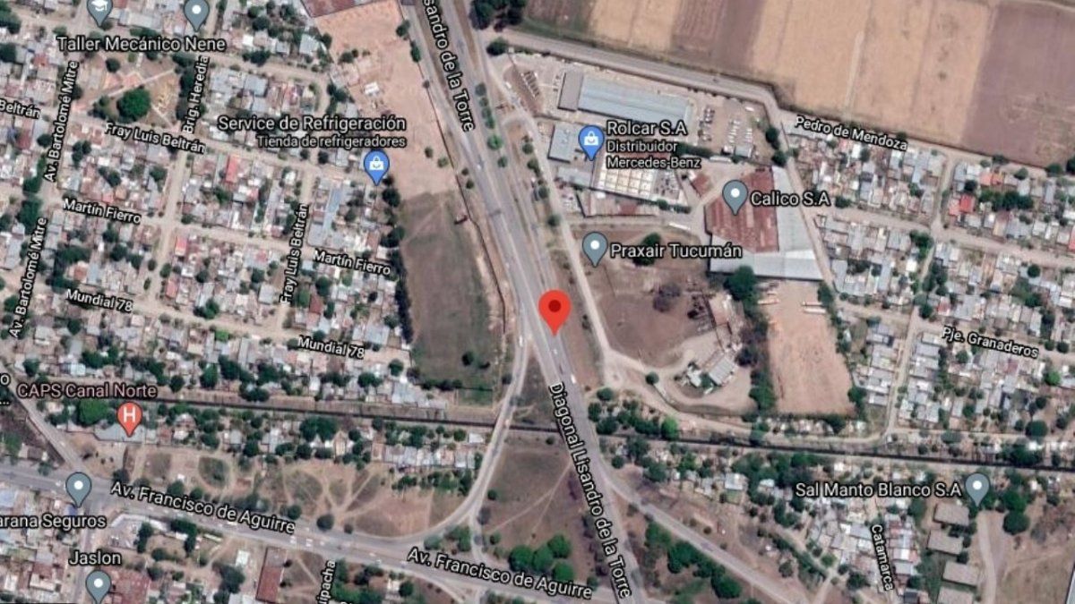 Ocurrió en el acceso Norte de la capital tucumana.